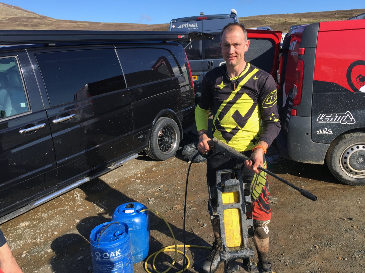 Mark Weightman and his industrial jet wash