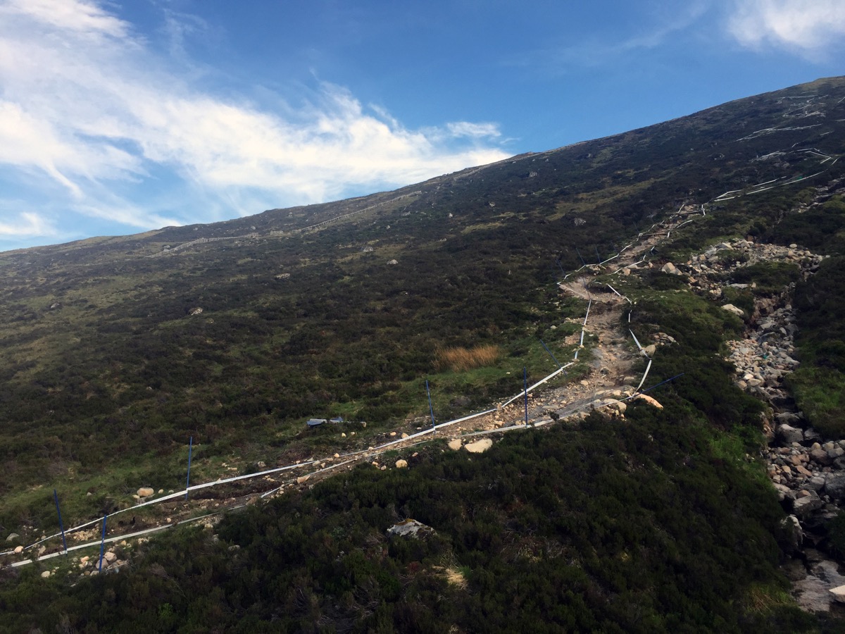 Steep in places