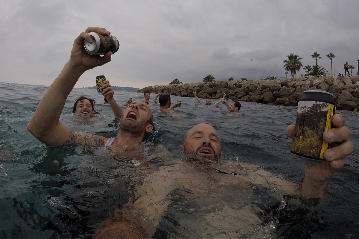 Party in the sea. Credit: Sven Martin