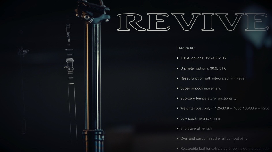 185mm bikeyoke revive dropper post