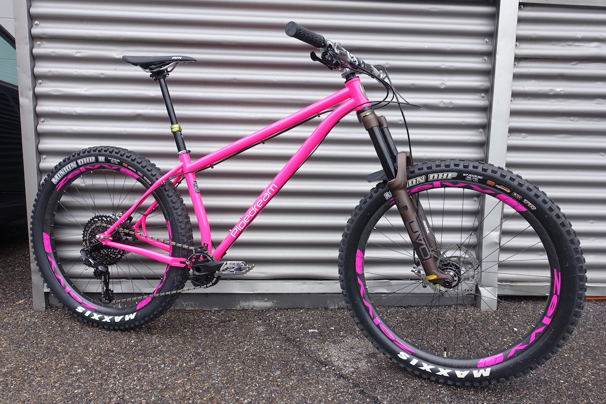 pipedream hardtail steel 27.5 plus 29 pink dvo zelvy