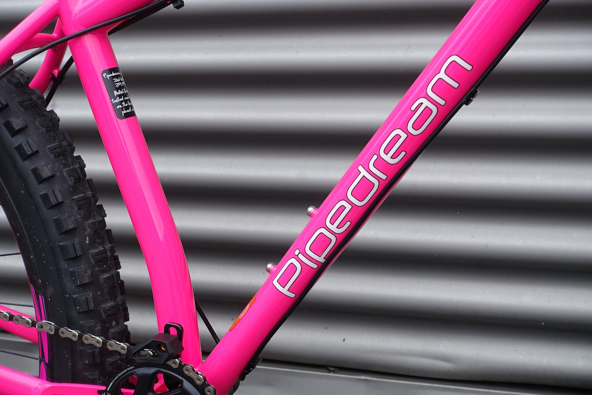 pipedream hardtail steel 27.5 plus 29 pink dvo zelvy