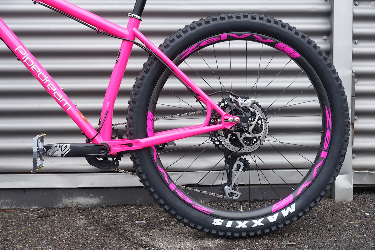 pipedream hardtail steel 27.5 plus 29 pink dvo zelvy