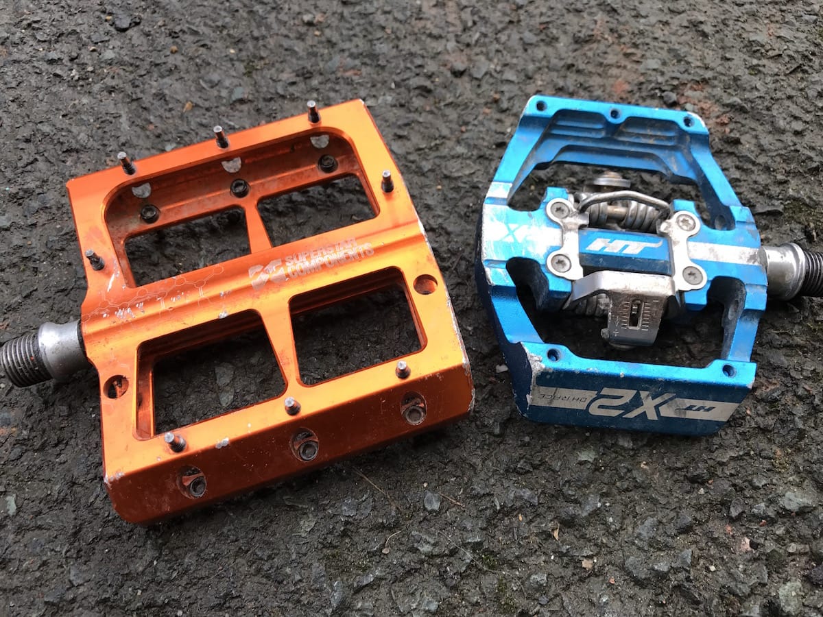 superstar components ht pedals clip flats