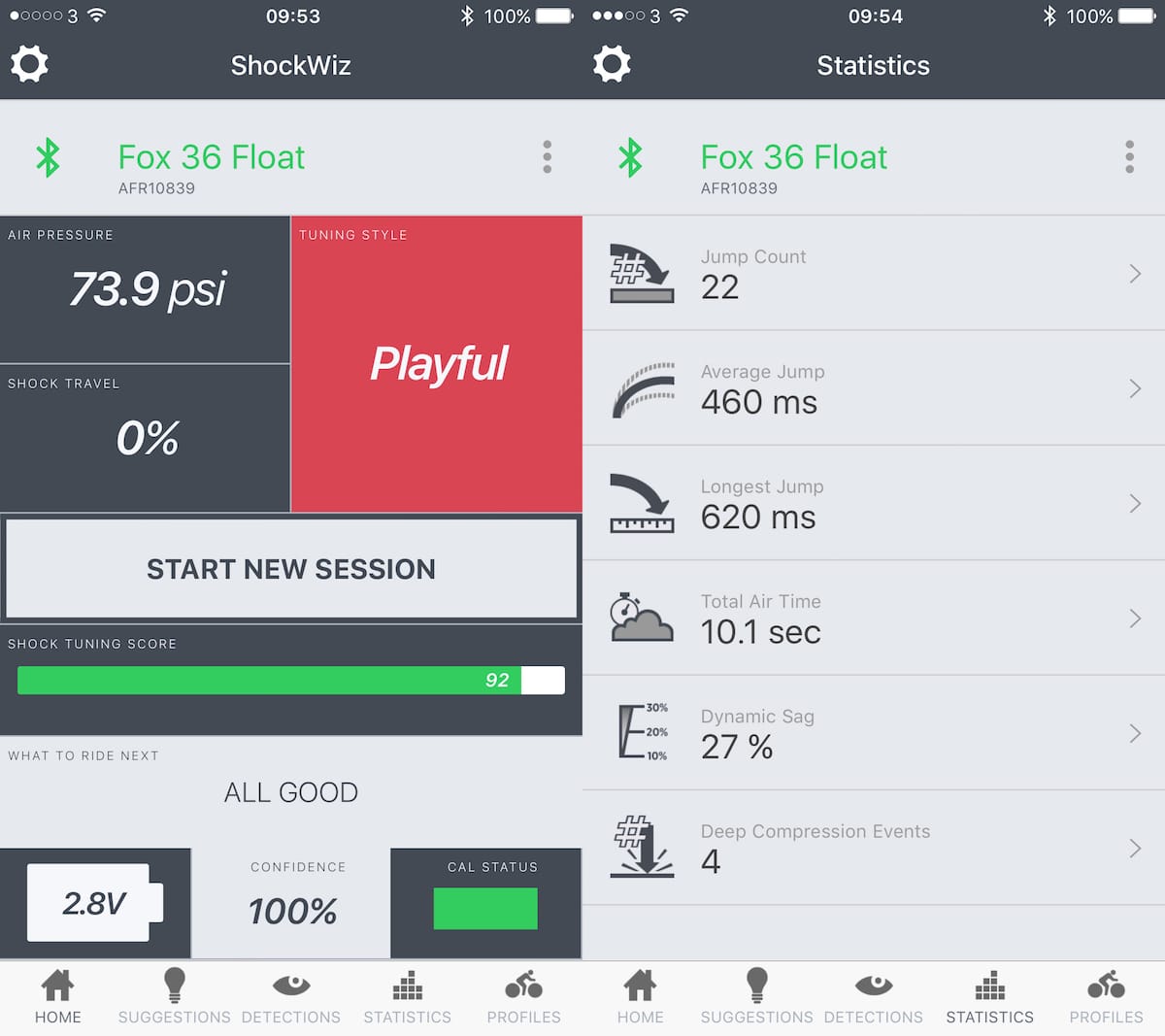 shockwiz data app phone