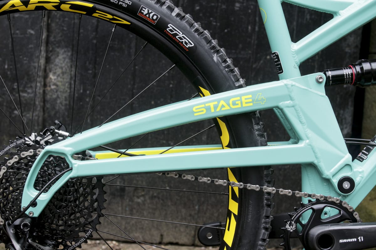 orange stage 4 rockshox pike deluxe race face arc 27 guide sram eagle