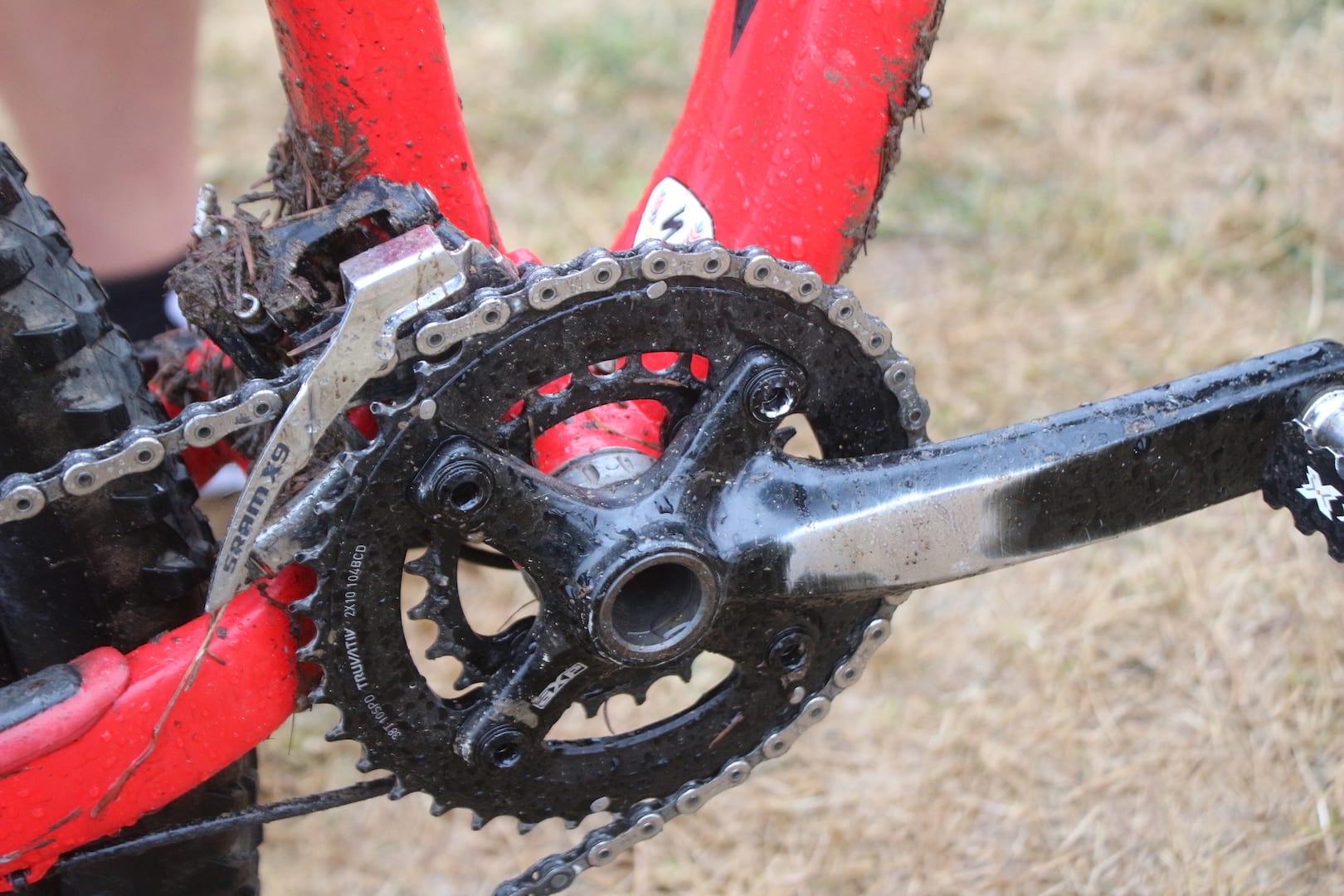 specialized epic front derailleur 2x10 crank worn