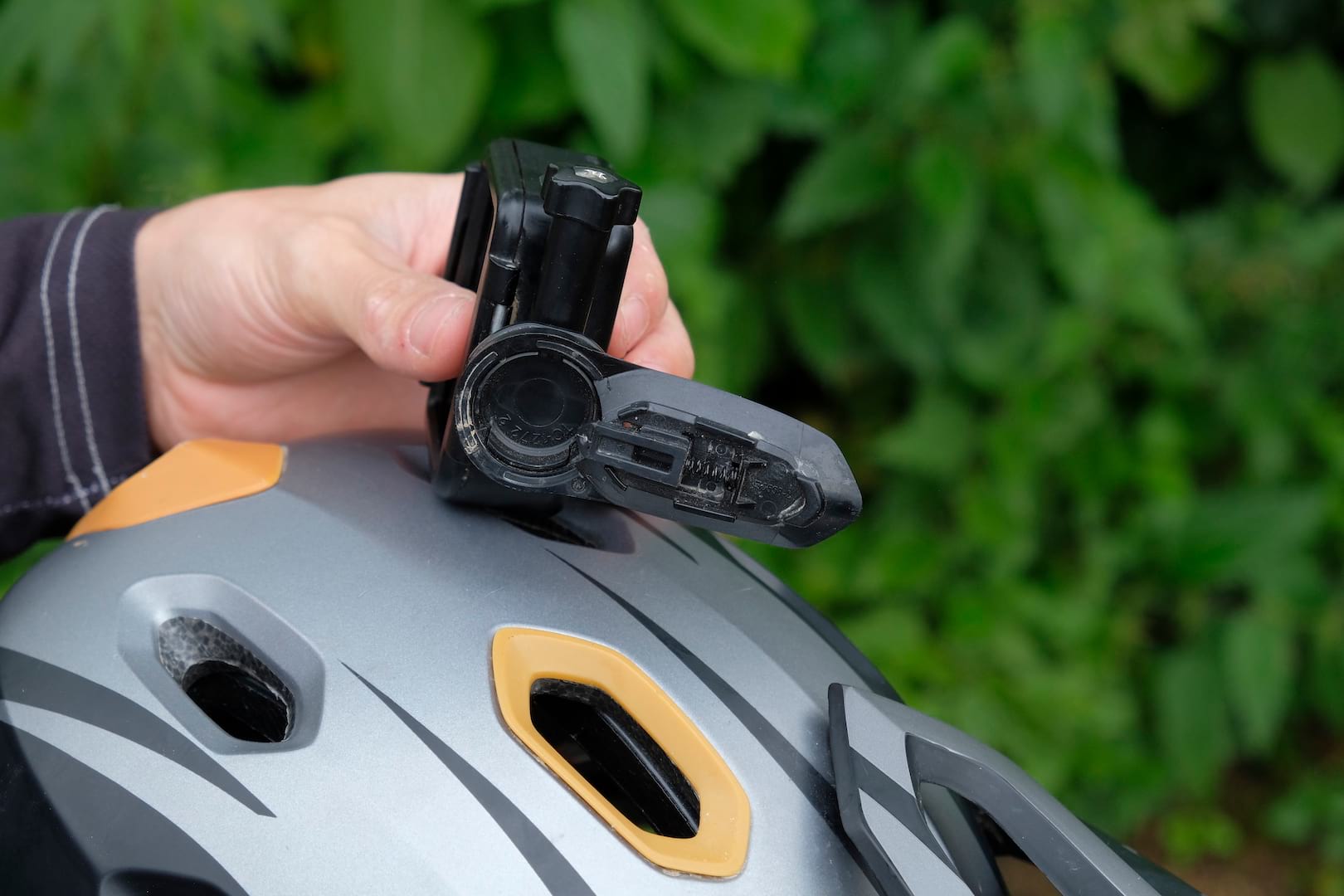 bell super dh helmet gopro camera