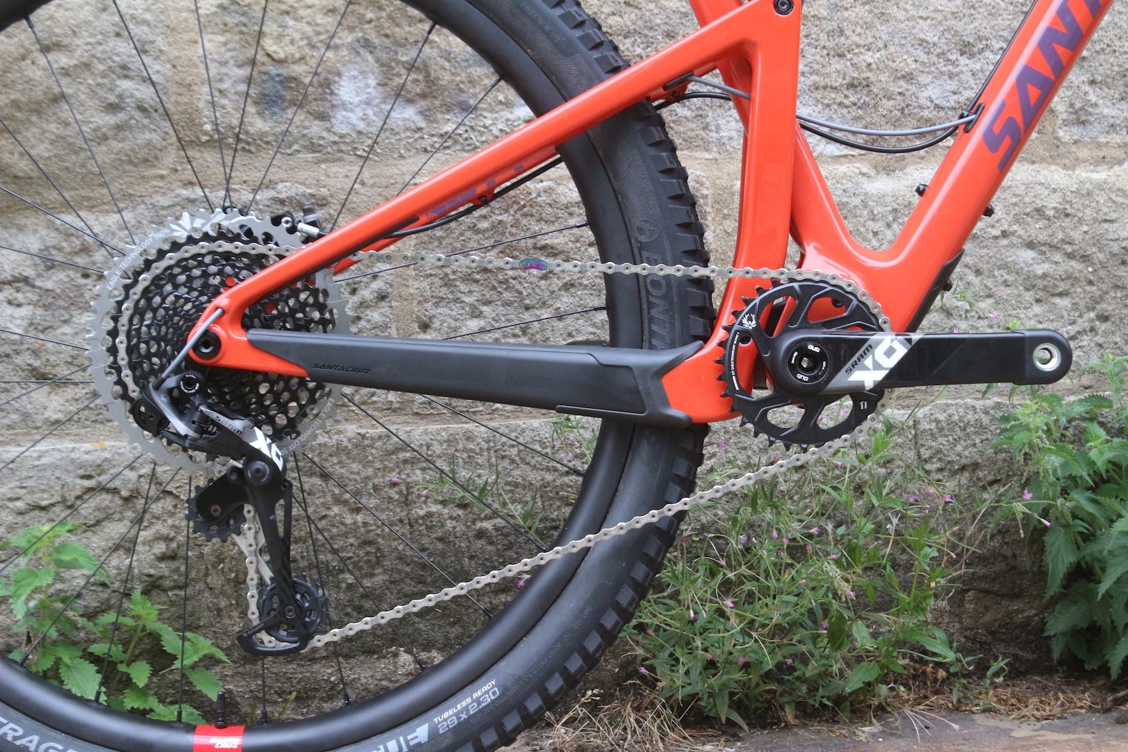 santa cruz blur reserve carbon wheel bontrager xr5 sram x01