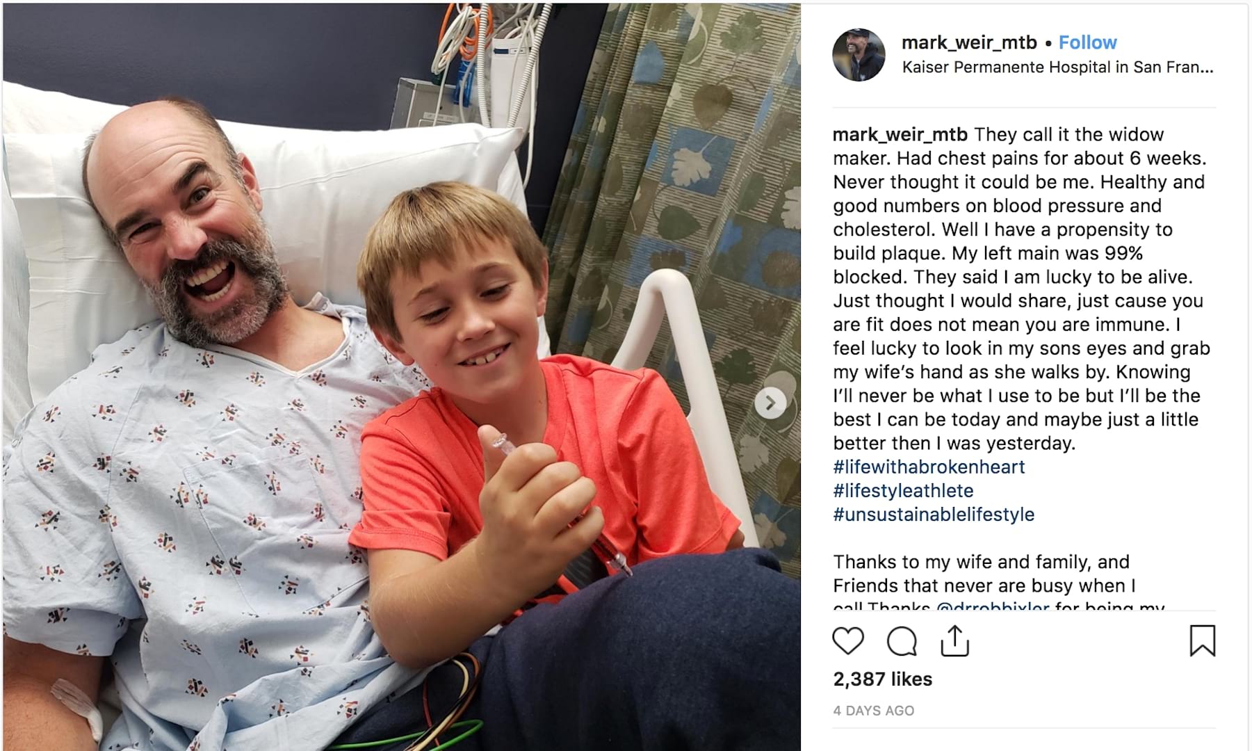 Mark Weir Hospitalised From Suspected Heart Attack
