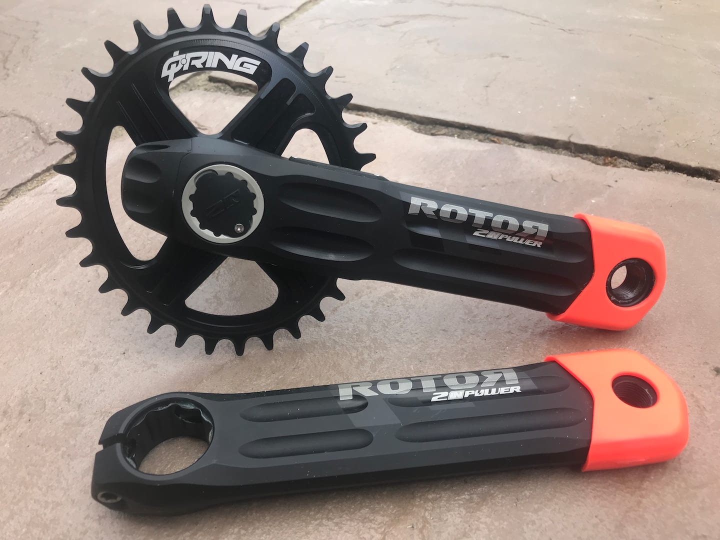 rotor q-ring chainring crankset power
