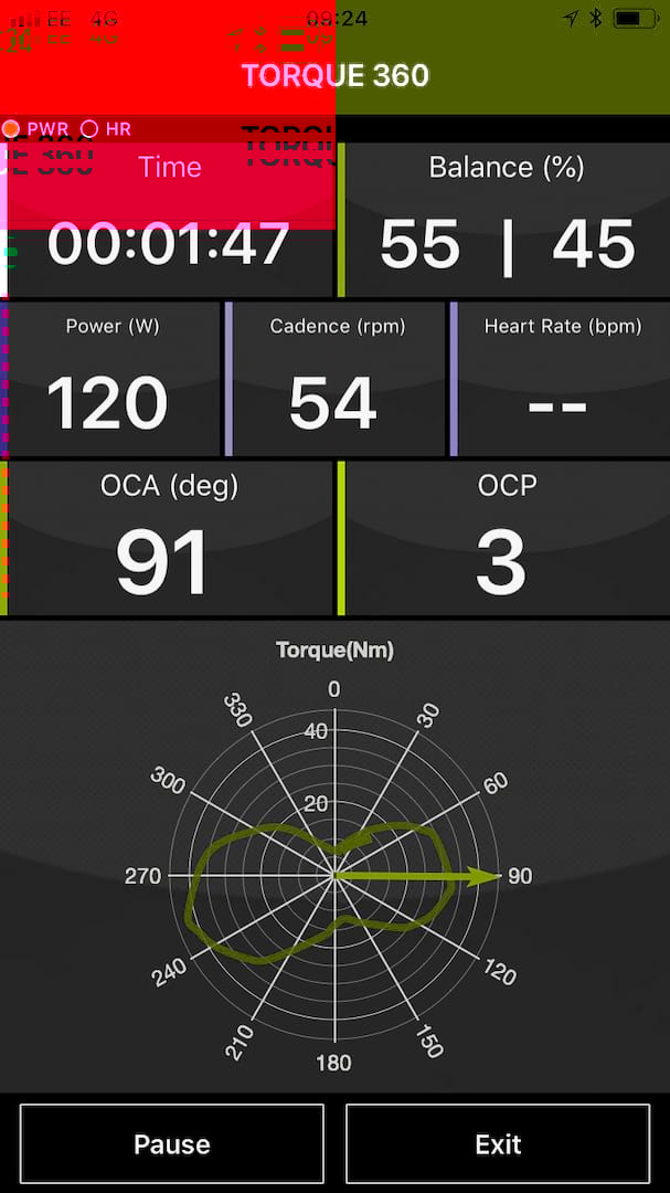 rotor q-ring chainring crankset power data graph metric app software