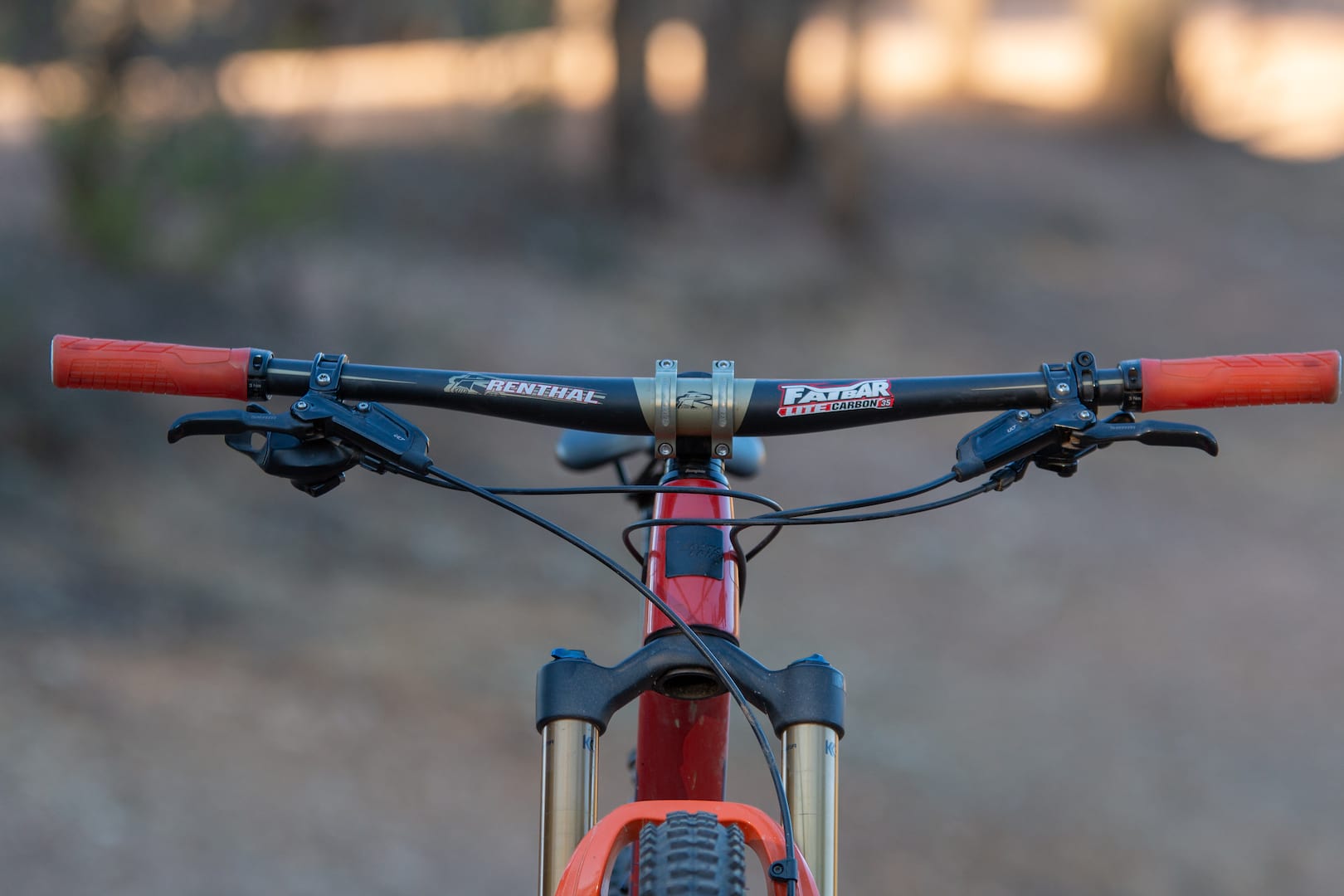 santa cruz blur renthal apex fatbar
