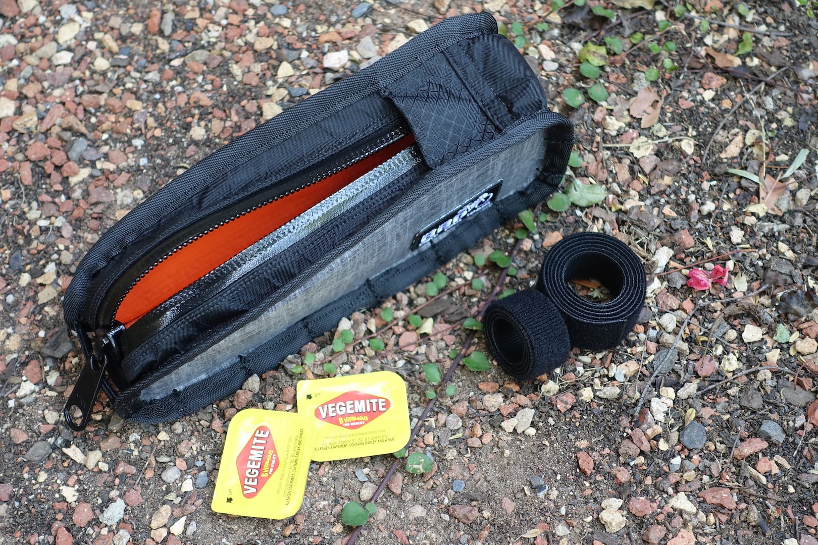 bike bag dude top tube bikepacking vegemite