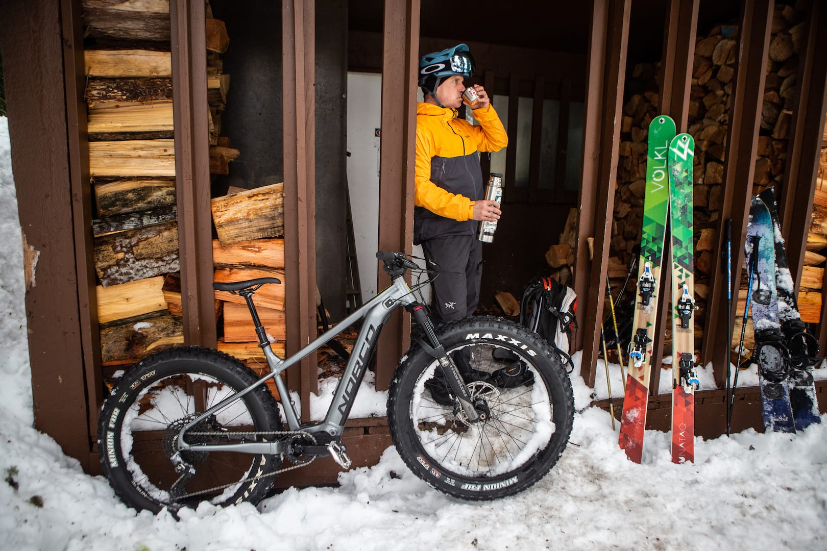 norco bigfoot vlt e-mtb snow ski