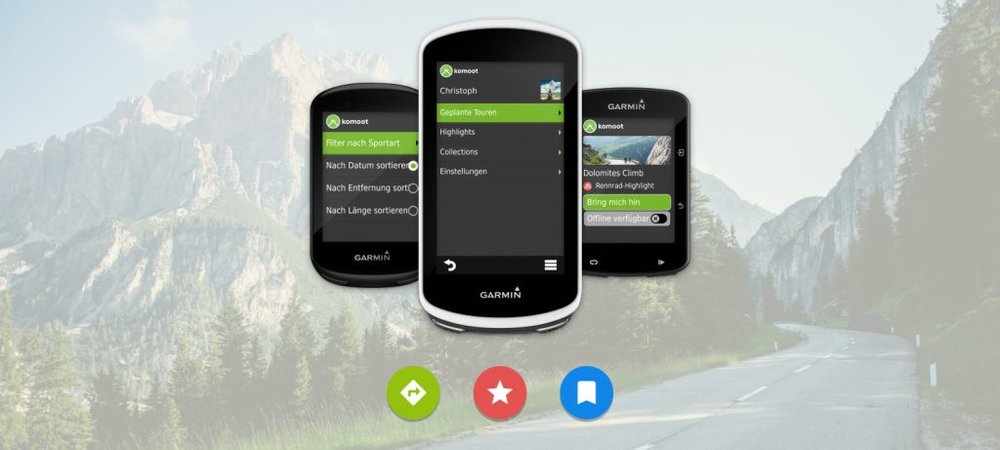 Komoot updates its Garmin app with new and improved features