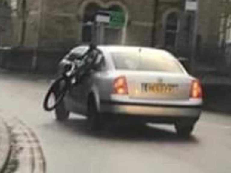 Police! This Is Not How People Carry Bikes