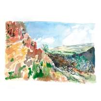Beate Kubitz Classic Ride Print #104 Historic Calderdale