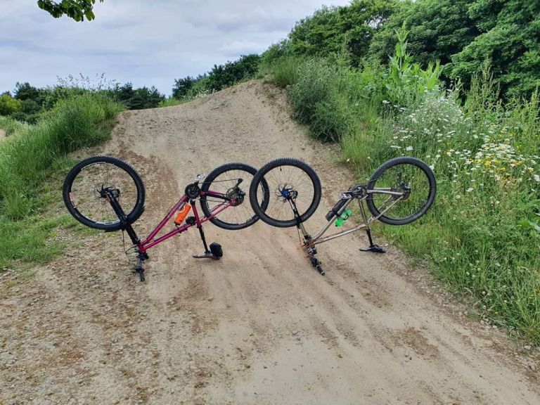 Upside Down Bikes on the Trail, Do You Know What It Means?