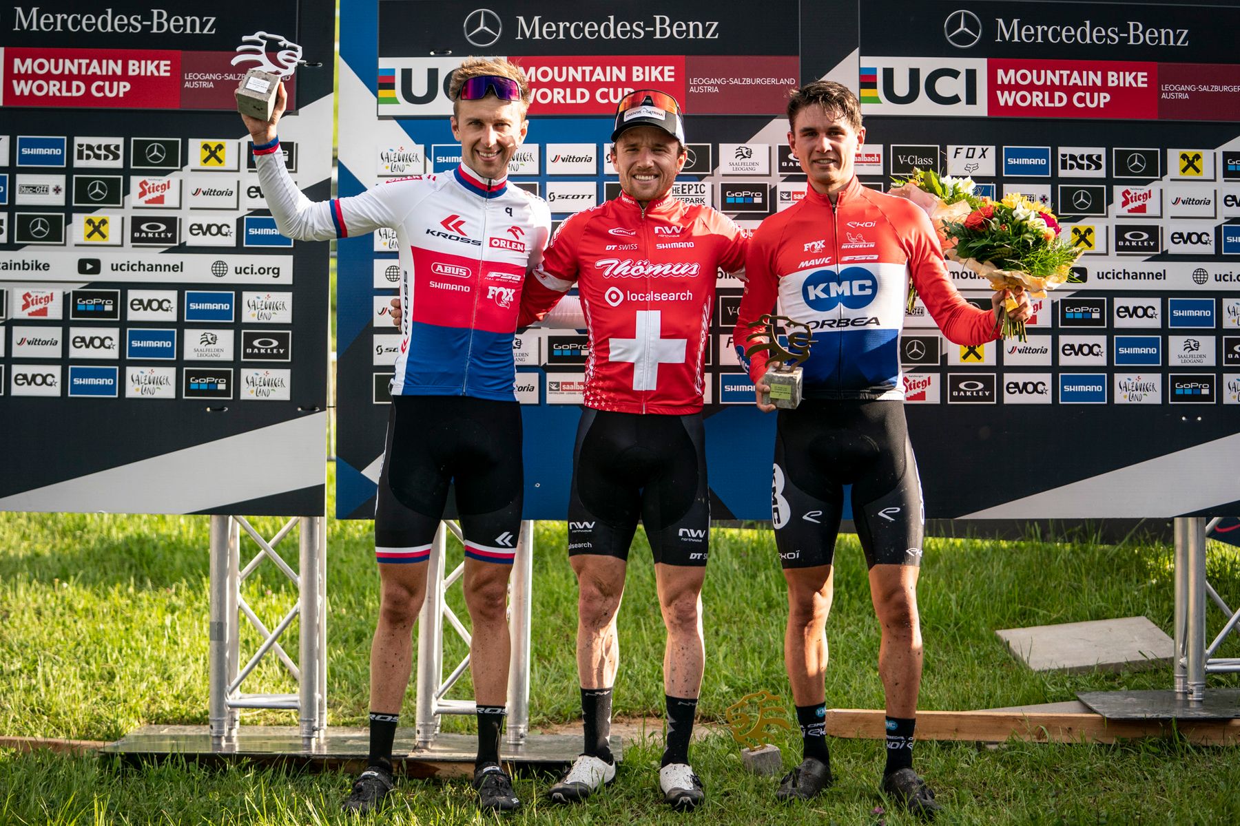 XC Short Track Men's Podium Leogang 2021