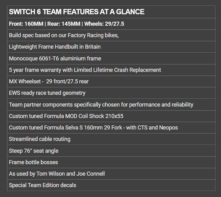 Orange Switch 6 Team