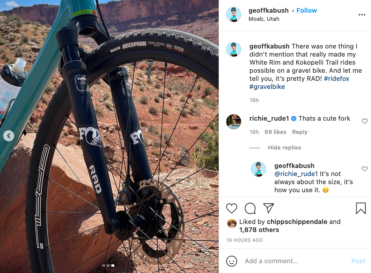 Spotted: Fox Gravel Fork Prototype