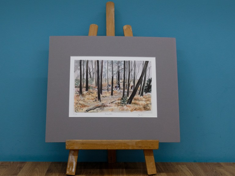 Beate Kubitz Classic Ride Print #79 North Downs, Surrey Hills