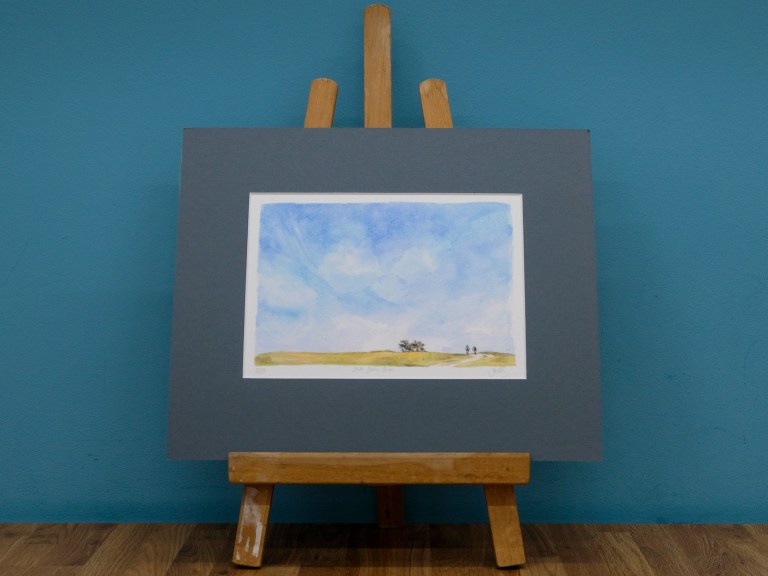 Beate Kubitz Classic Ride Print #90 South Downs Skies