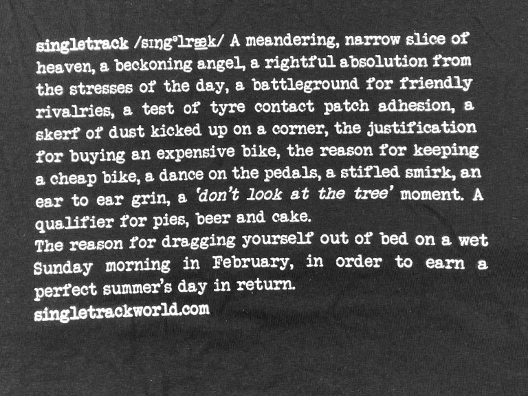 Singletrack Definition Organic Unisex T Shirt