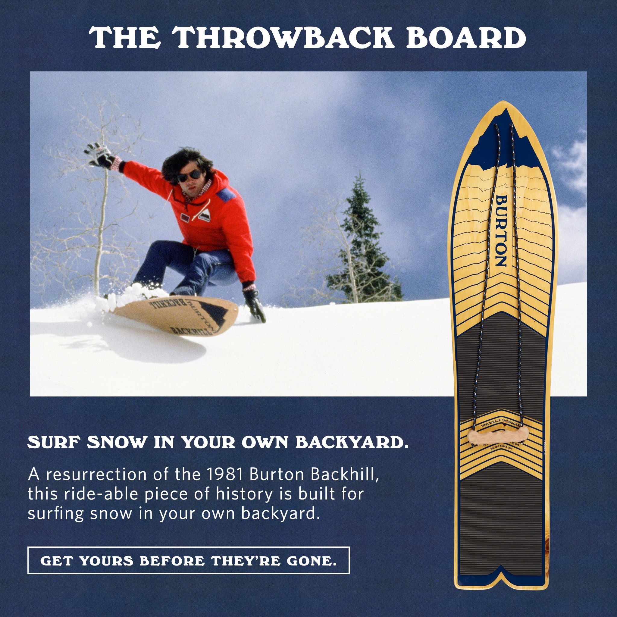 burton throwback snowboard