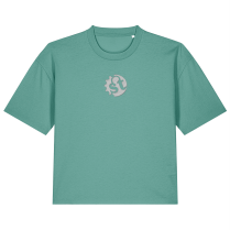 STW Women's Boxy-Fit Embroidered T-shirt (dark)