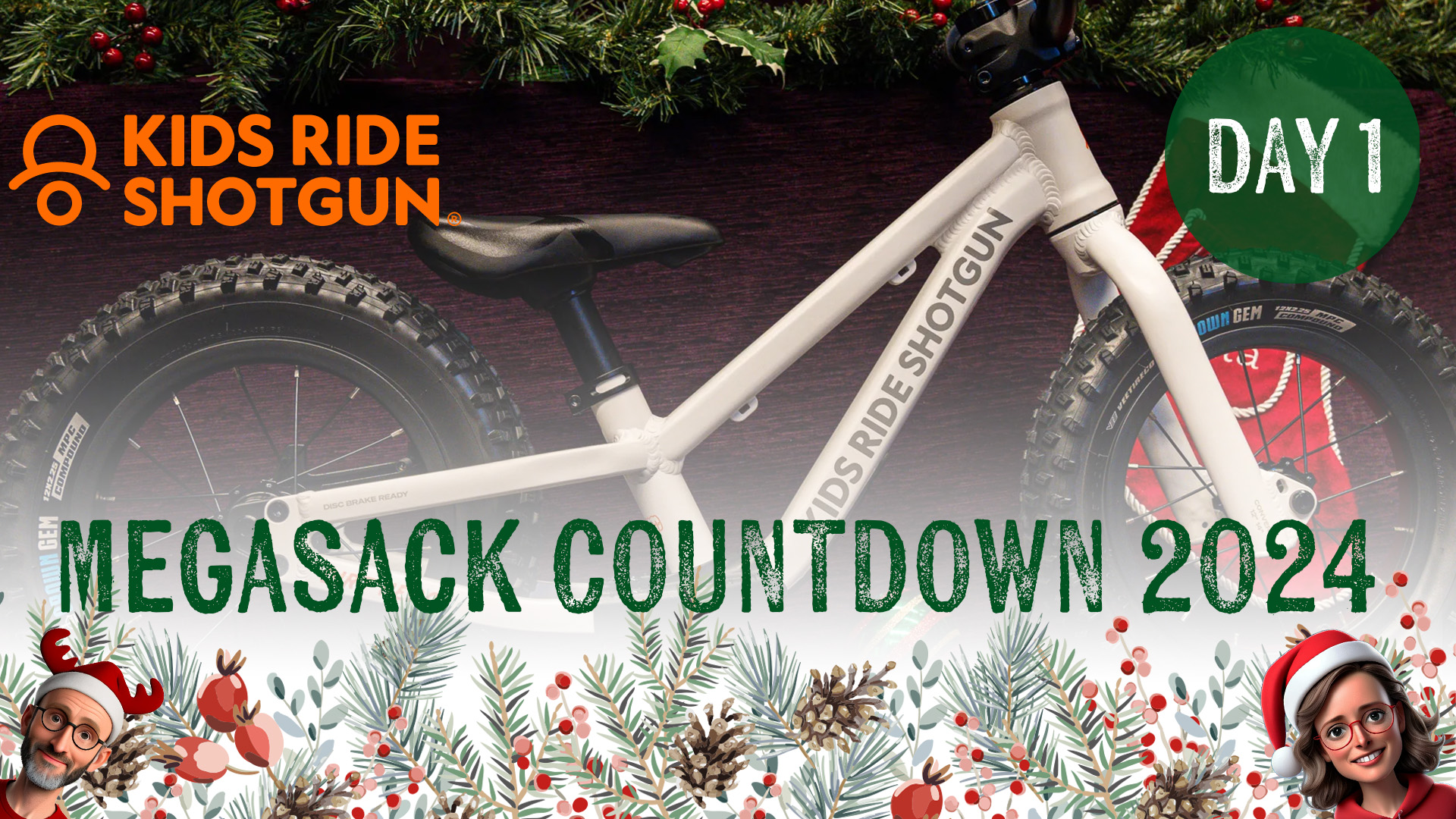 Megasack 2024 Day 1: Kids Ride Shotgun Dirt Hero Balance Bike